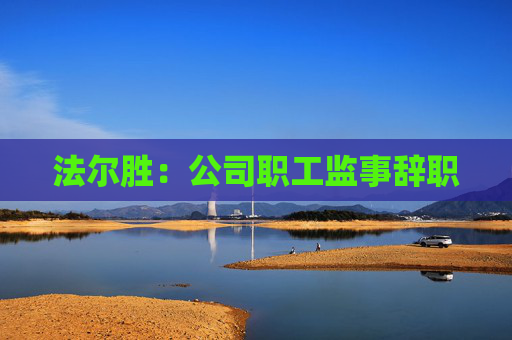 法尔胜：公司职工监事辞职