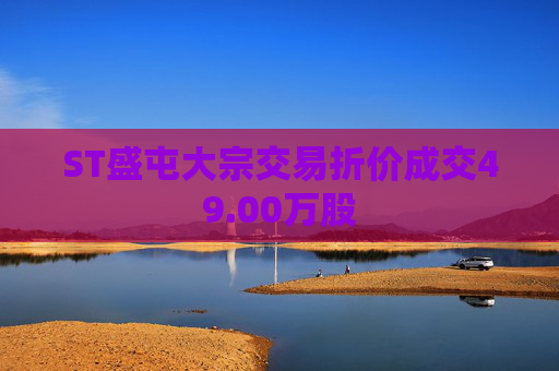 ST盛屯大宗交易折价成交49.00万股