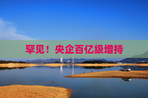 罕见！央企百亿级增持