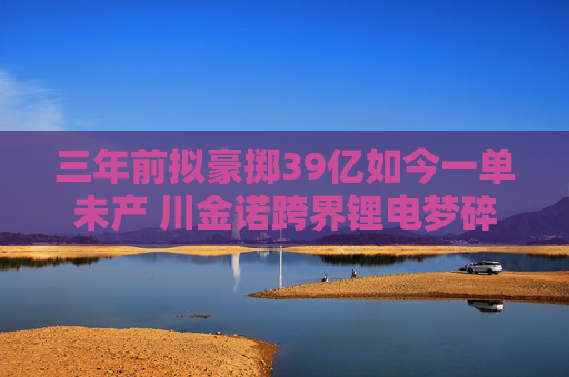 三年前拟豪掷39亿如今一单未产 川金诺跨界锂电梦碎