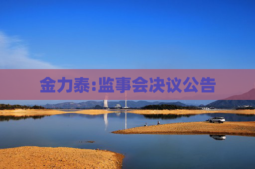 金力泰:监事会决议公告