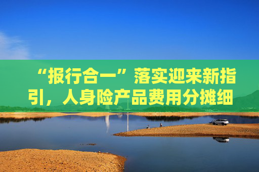 “报行合一”落实迎来新指引，人身险产品费用分摊细则出炉