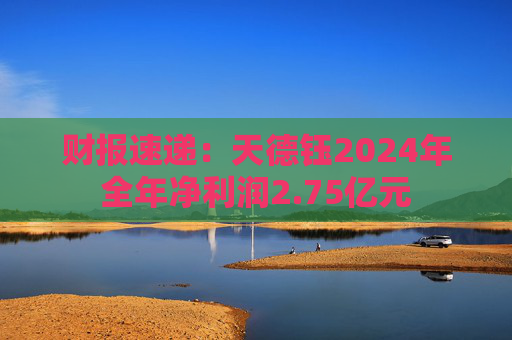 财报速递：天德钰2024年全年净利润2.75亿元  第1张