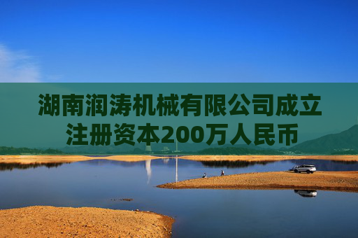 湖南润涛机械有限公司成立 注册资本200万人民币  第1张