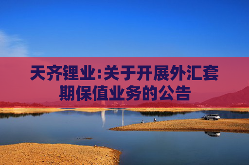 天齐锂业:关于开展外汇套期保值业务的公告