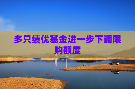 多只绩优基金进一步下调限购额度
