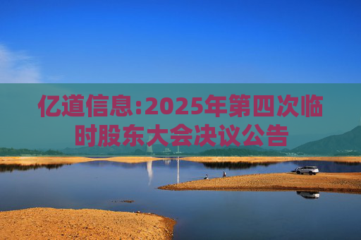 亿道信息:2025年第四次临时股东大会决议公告
