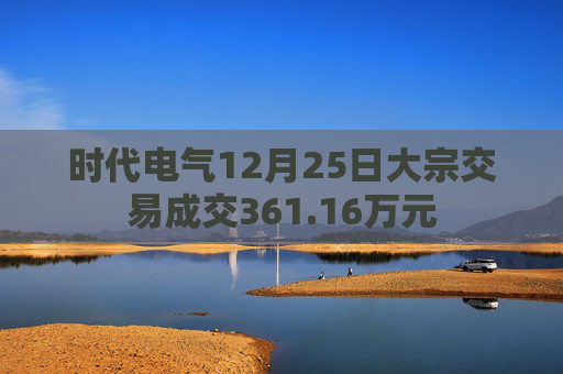 时代电气12月25日大宗交易成交361.16万元