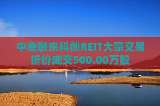 中金联东科创REIT大宗交易折价成交500.00万股  第1张