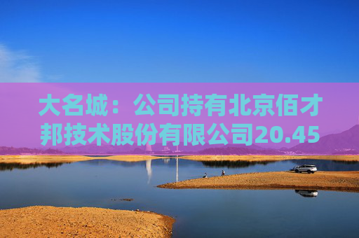 大名城：公司持有北京佰才邦技术股份有限公司20.4522%的股份