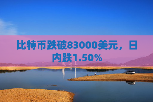 比特币跌破83000美元，日内跌1.50%