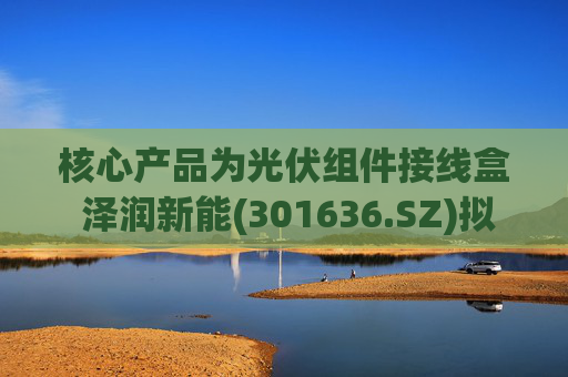 核心产品为光伏组件接线盒 泽润新能(301636.SZ)拟首次公开发行1596.7万股