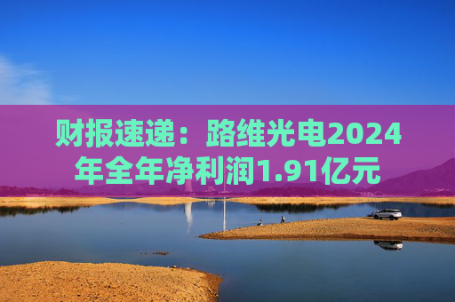 财报速递：路维光电2024年全年净利润1.91亿元  第1张