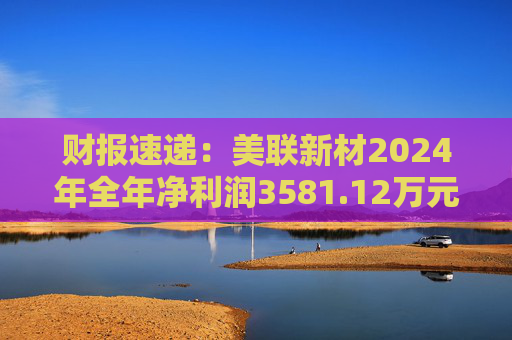 财报速递：美联新材2024年全年净利润3581.12万元