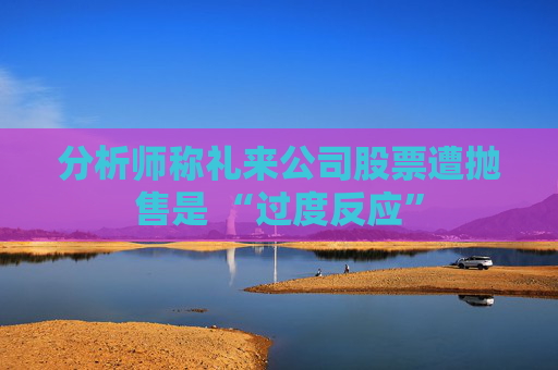 分析师称礼来公司股票遭抛售是 “过度反应”