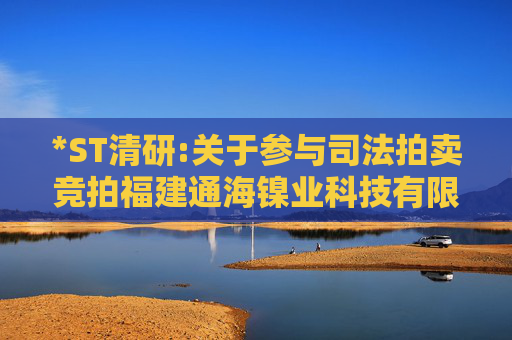 *ST清研:关于参与司法拍卖竞拍福建通海镍业科技有限公司51%股权进展暨完成工商变更登记的公告