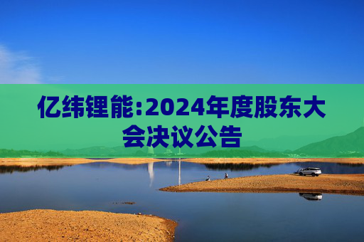 亿纬锂能:2024年度股东大会决议公告