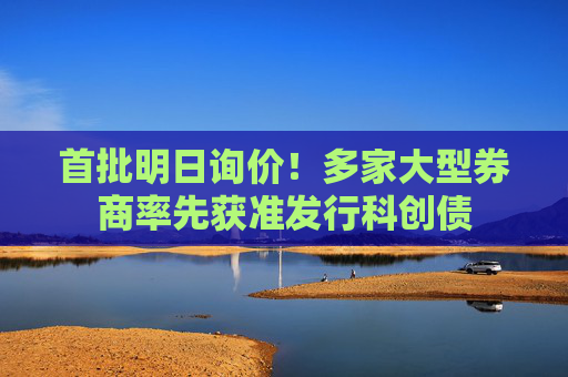 首批明日询价！多家大型券商率先获准发行科创债