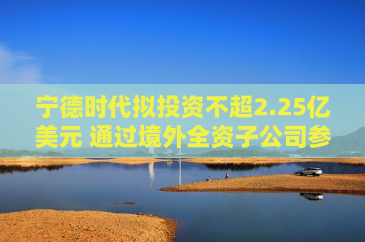 宁德时代拟投资不超2.25亿美元 通过境外全资子公司参与碳中和基金  第1张