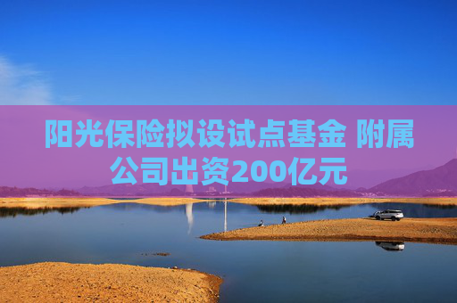 阳光保险拟设试点基金 附属公司出资200亿元