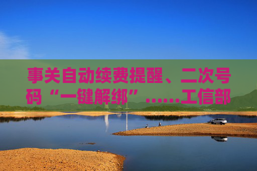 事关自动续费提醒、二次号码“一键解绑”……工信部明确：今年将重点解决