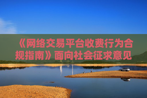 《网络交易平台收费行为合规指南》面向社会征求意见