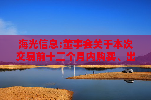 海光信息:董事会关于本次交易前十二个月内购买、出售资产情况的说明