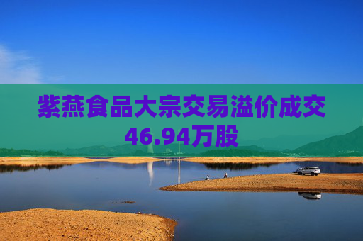 紫燕食品大宗交易溢价成交46.94万股