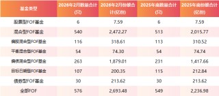 2026开年FOF基金市场分析：规模增至2693.48亿元 结构分化明显
