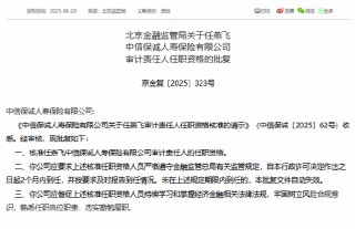 任燕飞获准担任中信保诚人寿审计责任人
