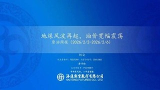 原油周报：地缘风波再起，油价宽幅震荡