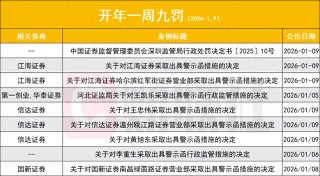开年6天9罚，亏损1400万仍被重罚30万，有券商“两融绕标”遭三罚