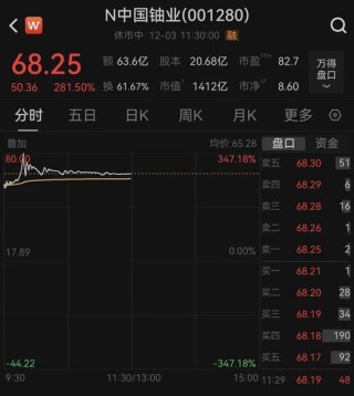 新股上市首日，大涨350%，中一签可赚3.1万