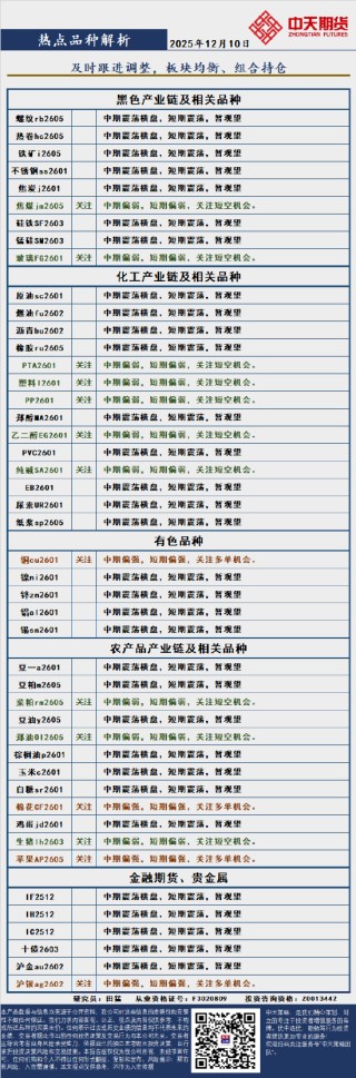 中天策略:12月10日市场分析
