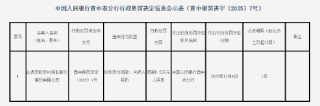 山西左权农村商业银行被罚0.5万元：对外支付残缺、污损人民币