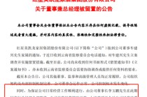 两家A股突发！一家总经理被留置，一家实控人被指居