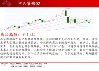 中天期货:商品指数开门红 原油高开低走