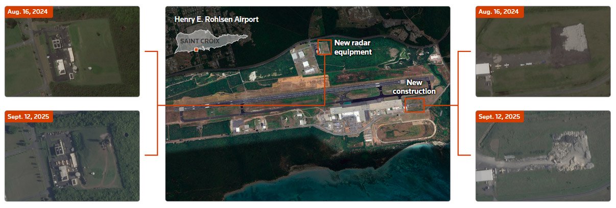英媒发现美军正在升级一处废弃海军基地，“可能想恐吓马杜罗”  第5张