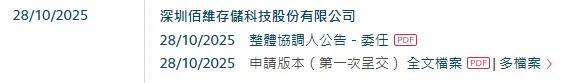 佰维存储、晶合集成等2家香港上市备案补充 (截至1205)  第2张