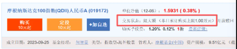 摩根QDII额度十万，就坚持了1天 香港指数也很卷  第2张