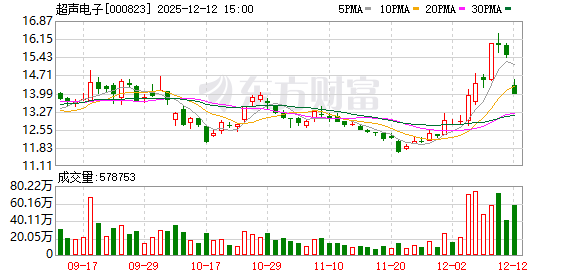 超声电子跌停，机构净买入2667.58万元，深股通净卖出4564.65万元  第1张