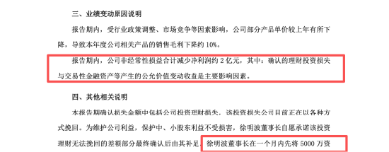 靠投资拉业绩又被反噬，双鹭药业2025年炒股亏2亿，年薪43万董事长徐明波自掏腰包先补5000万  第2张