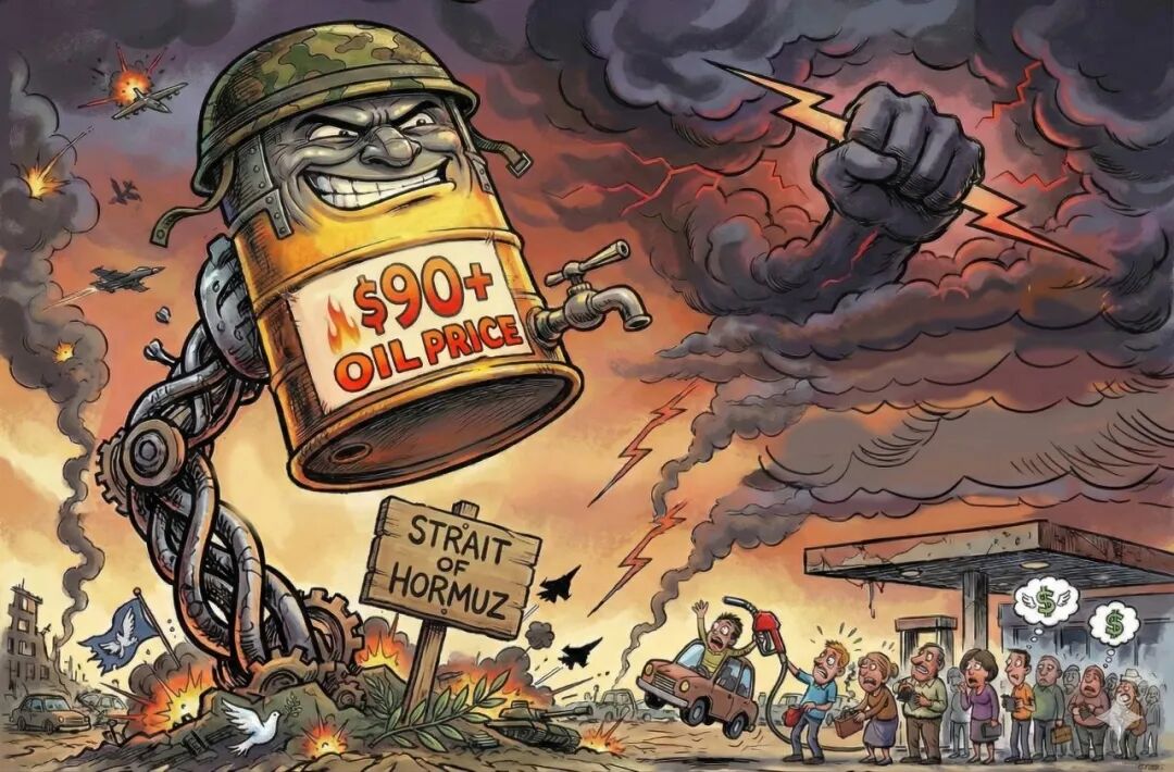 国金宏观：霍尔木兹休克，油价会到多少？ WTI原油100美元整数关口是重要心理阈值  第1张