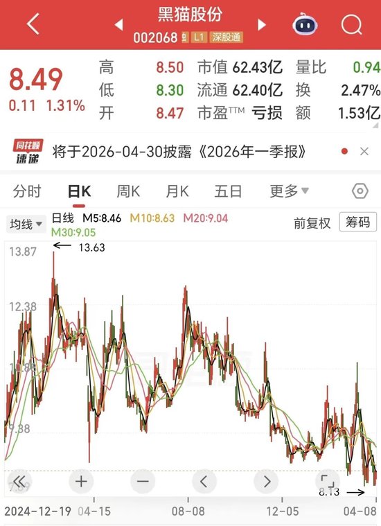 炭黑龙头也“黑脸”：黑猫股份2025年巨亏4.63亿元，导电炭黑布局短期难救主业  第1张